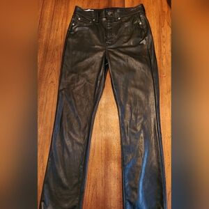Gap Vintage Slim High Rise Vegan Leather Jeans